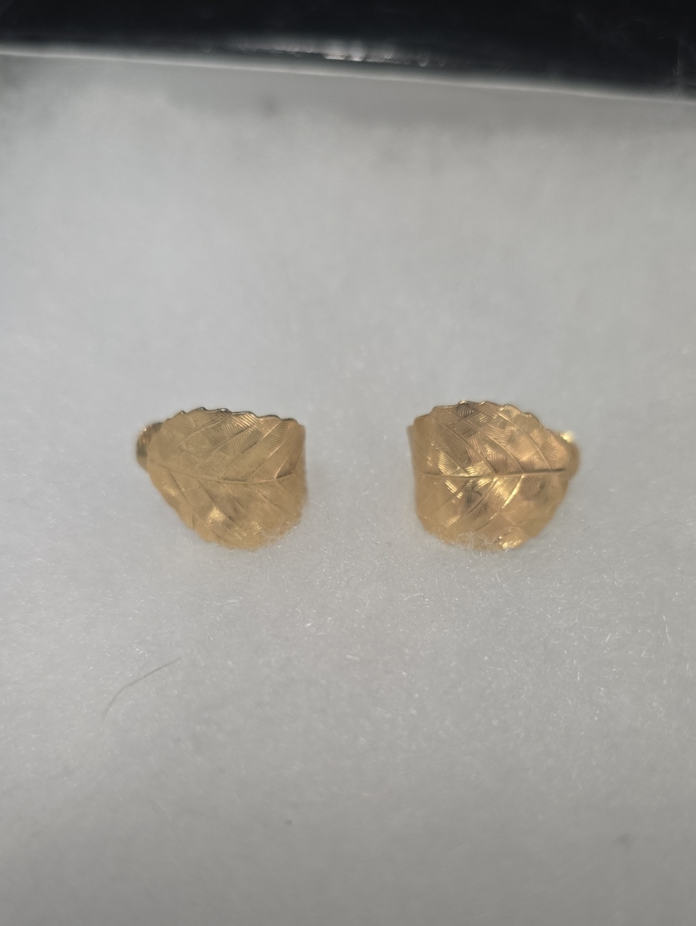 Napier Gold Leaf Stud Earrings - Classic Women Jewelry